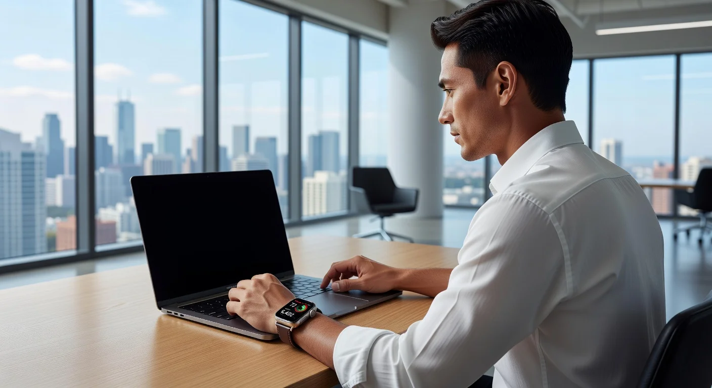 Apple Watch X - in-use shot Apple Watch X - in-use shot