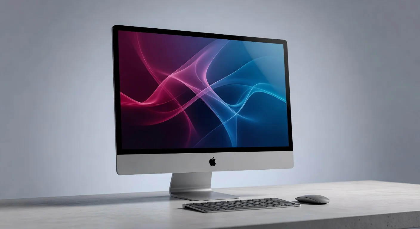 Apple iMac M3 Pro - side profile Apple iMac M3 Pro - side profile