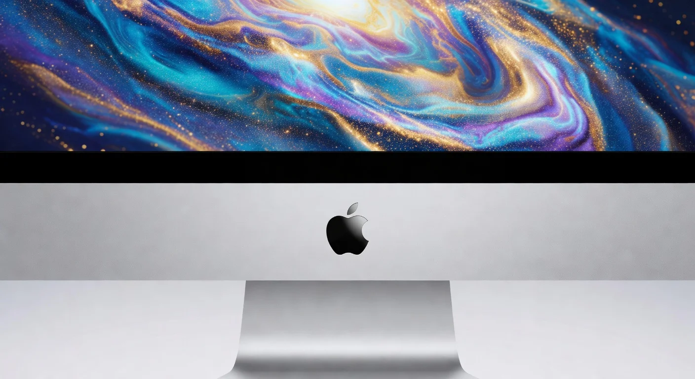 Apple iMac M3 Pro - detail closeup Apple iMac M3 Pro - detail closeup