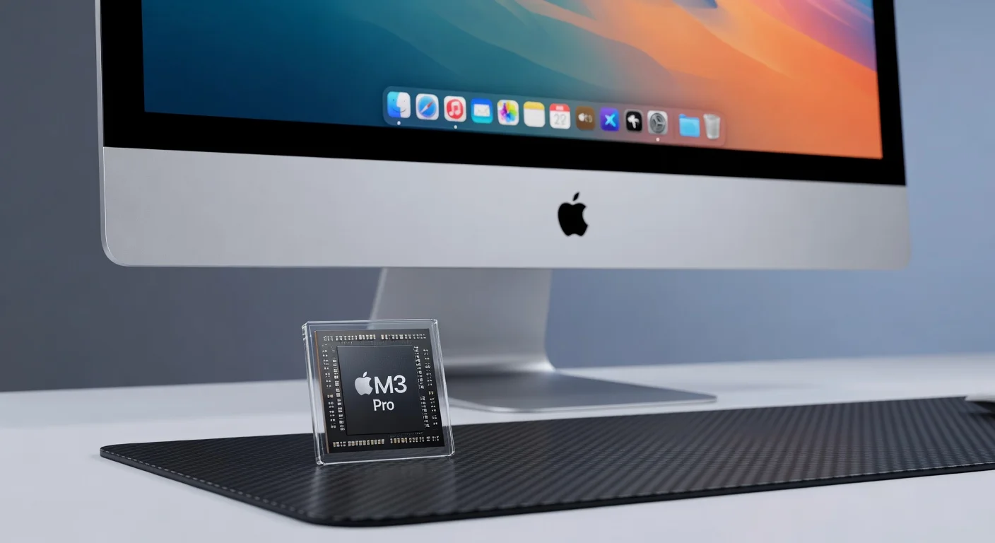 Apple iMac M3 Pro - detail closeup