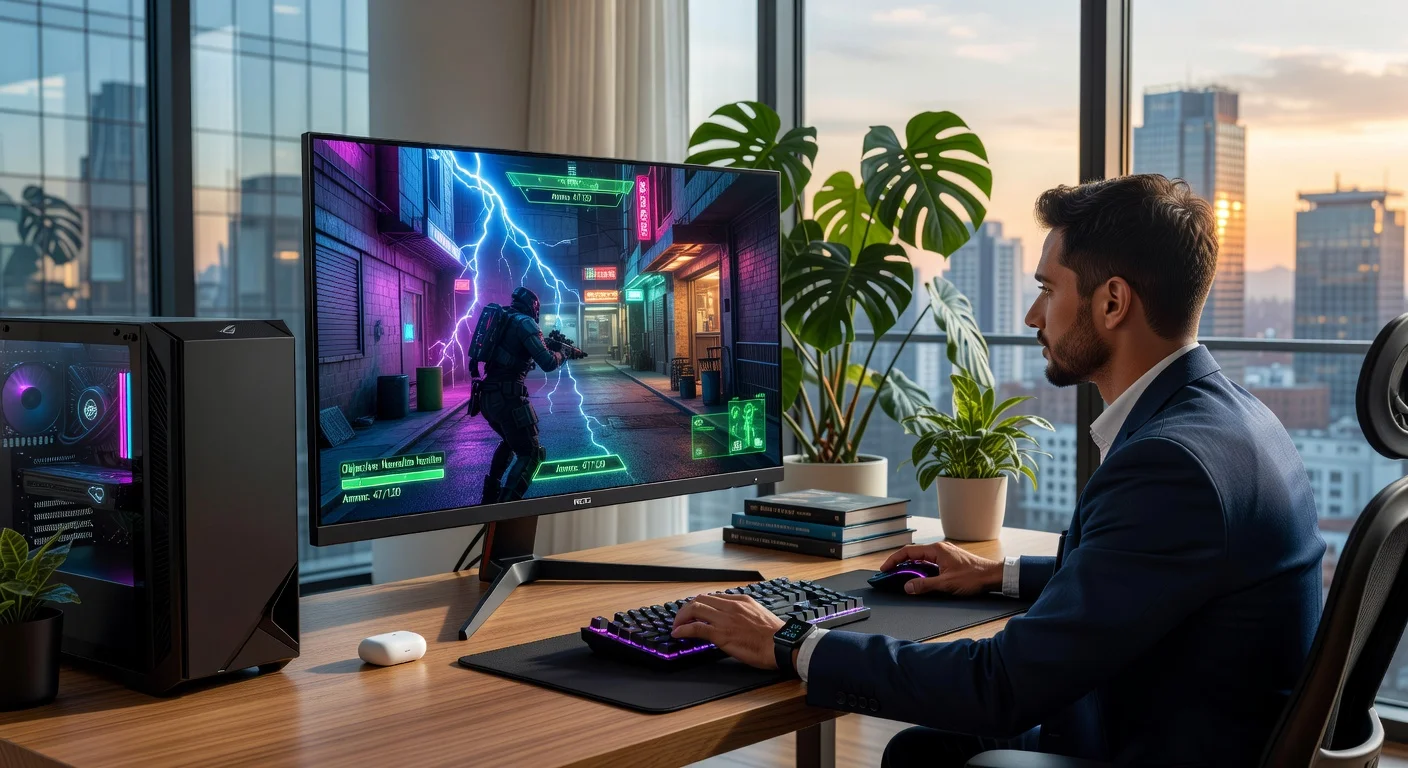 Asus ROG Swift PG42UQ2 - in-use shot