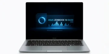 Asus ZenBook 14 OLED (2026) - front design view