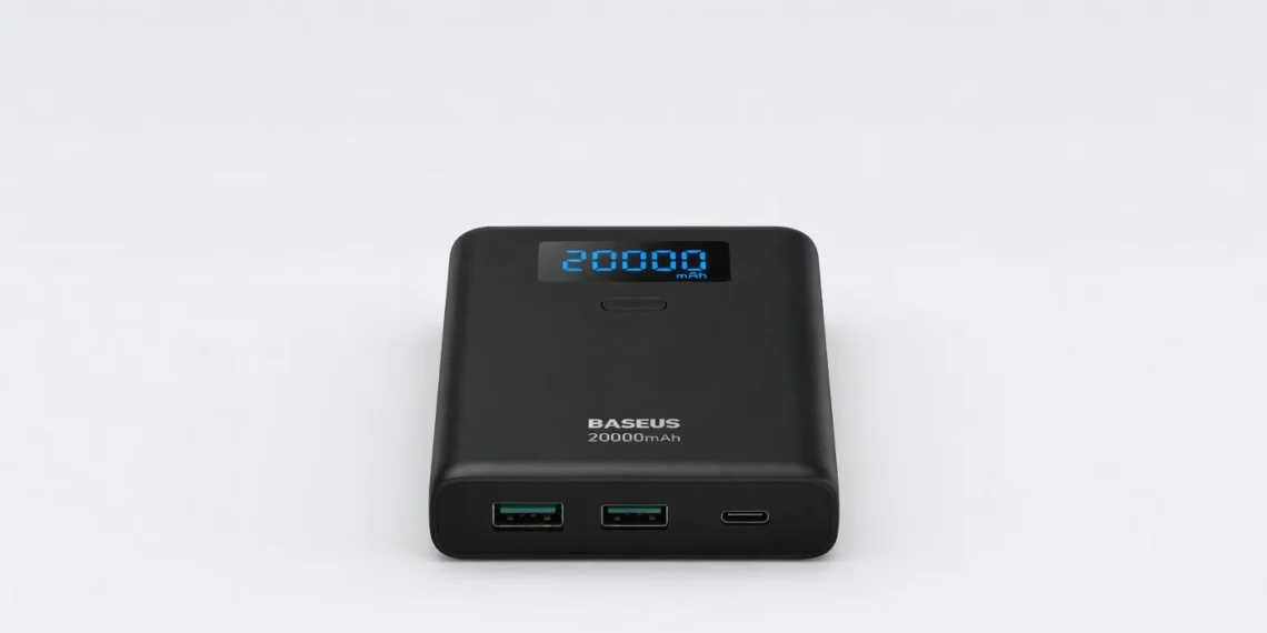 Baseus Power Bank 20000mAh - front design view