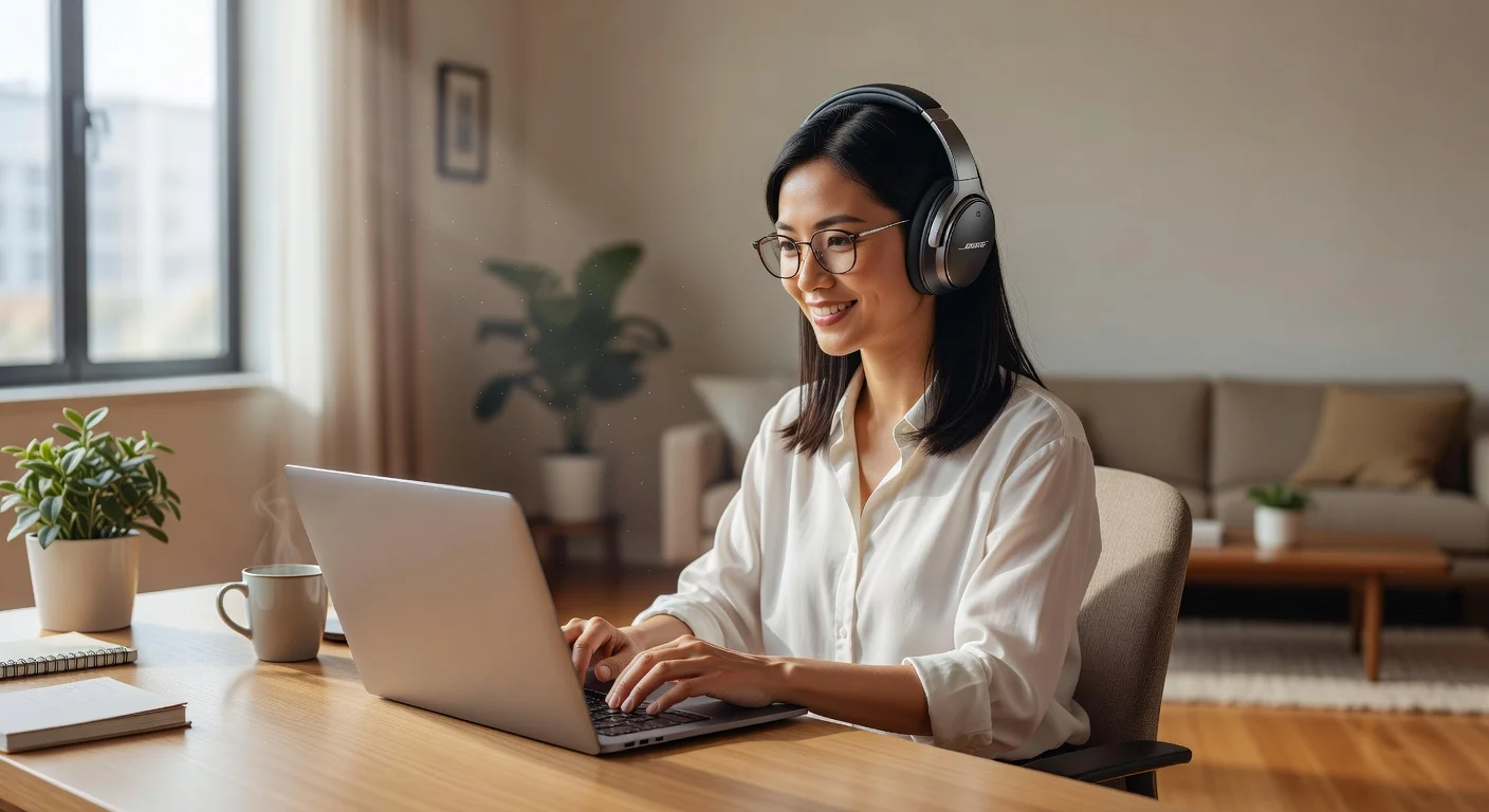 Bose QuietComfort Ultra - in-use shot Bose QuietComfort Ultra - in-use shot