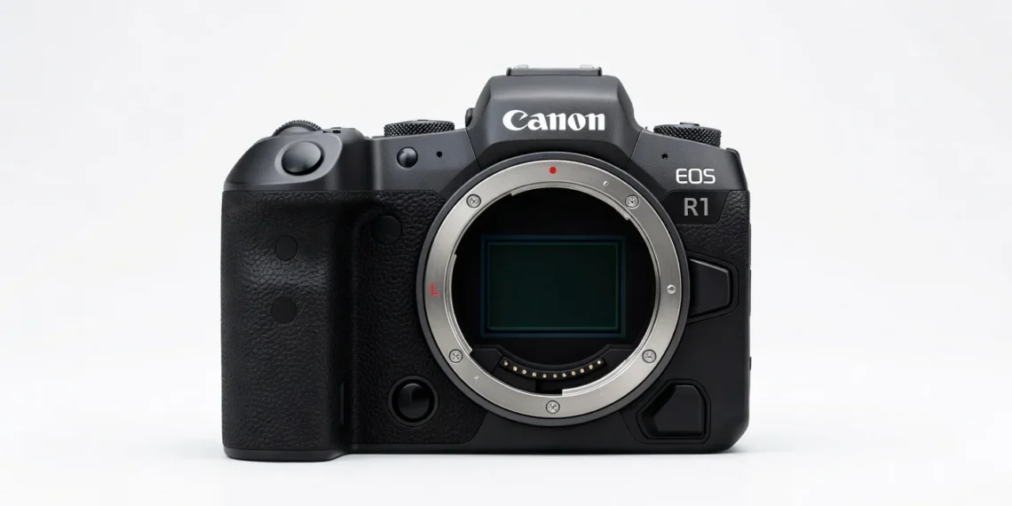 Canon EOS R1 - front design view