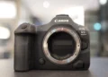 Canon EOS R5 Mark II - front design view