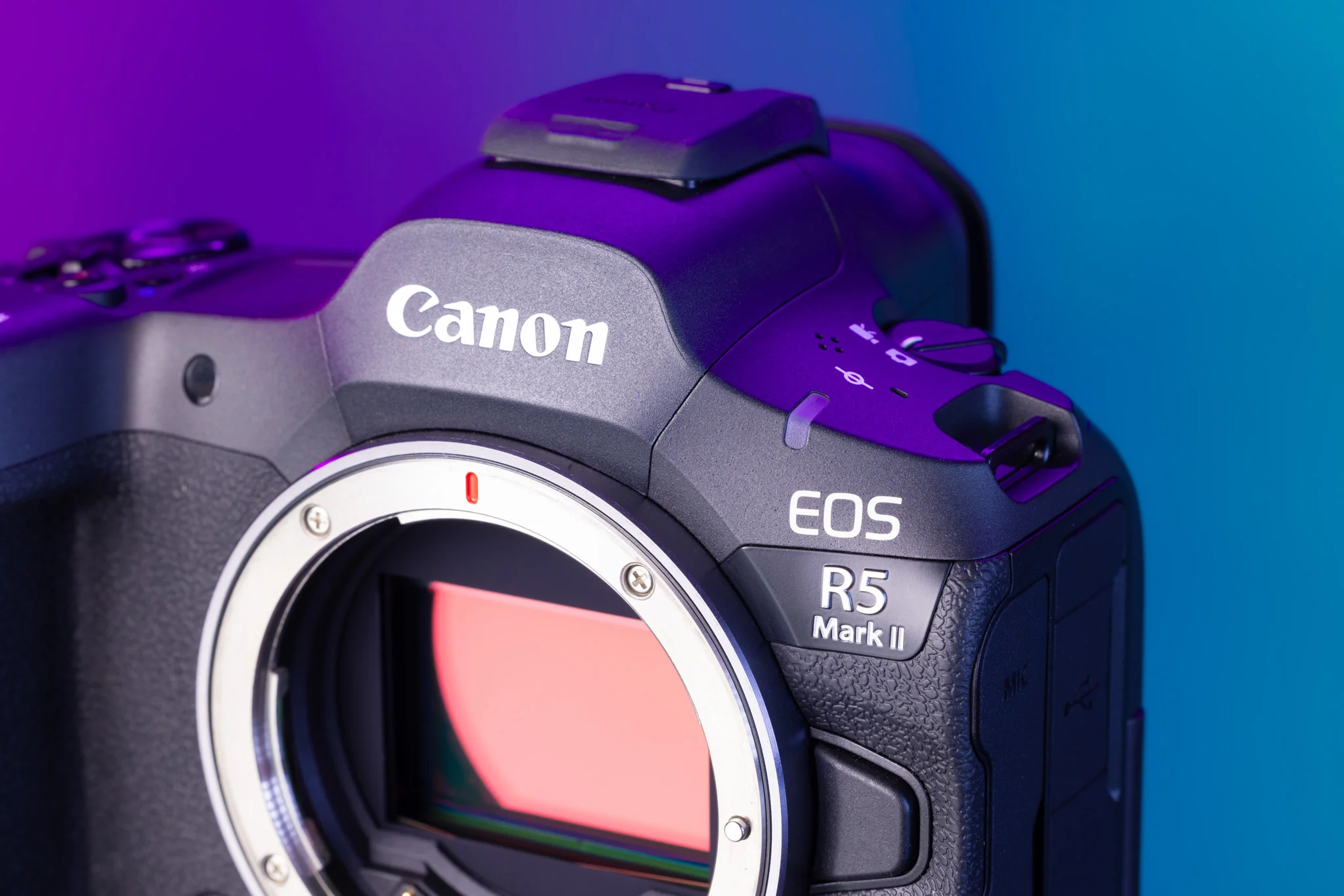 Canon EOS R5 Mark II - side profile