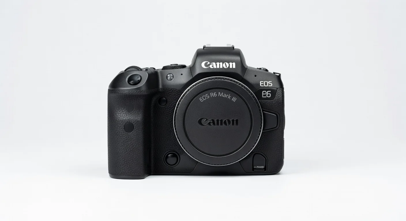 Canon EOS R6 Mark III - front design view Canon EOS R6 Mark III - front design view
