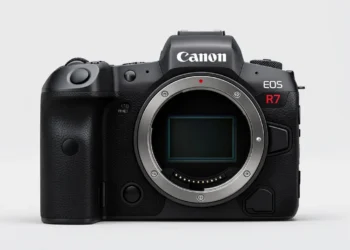 Canon EOS R7 Mark II - front design view