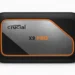 Crucial X9 Pro Portable SSD - front design view