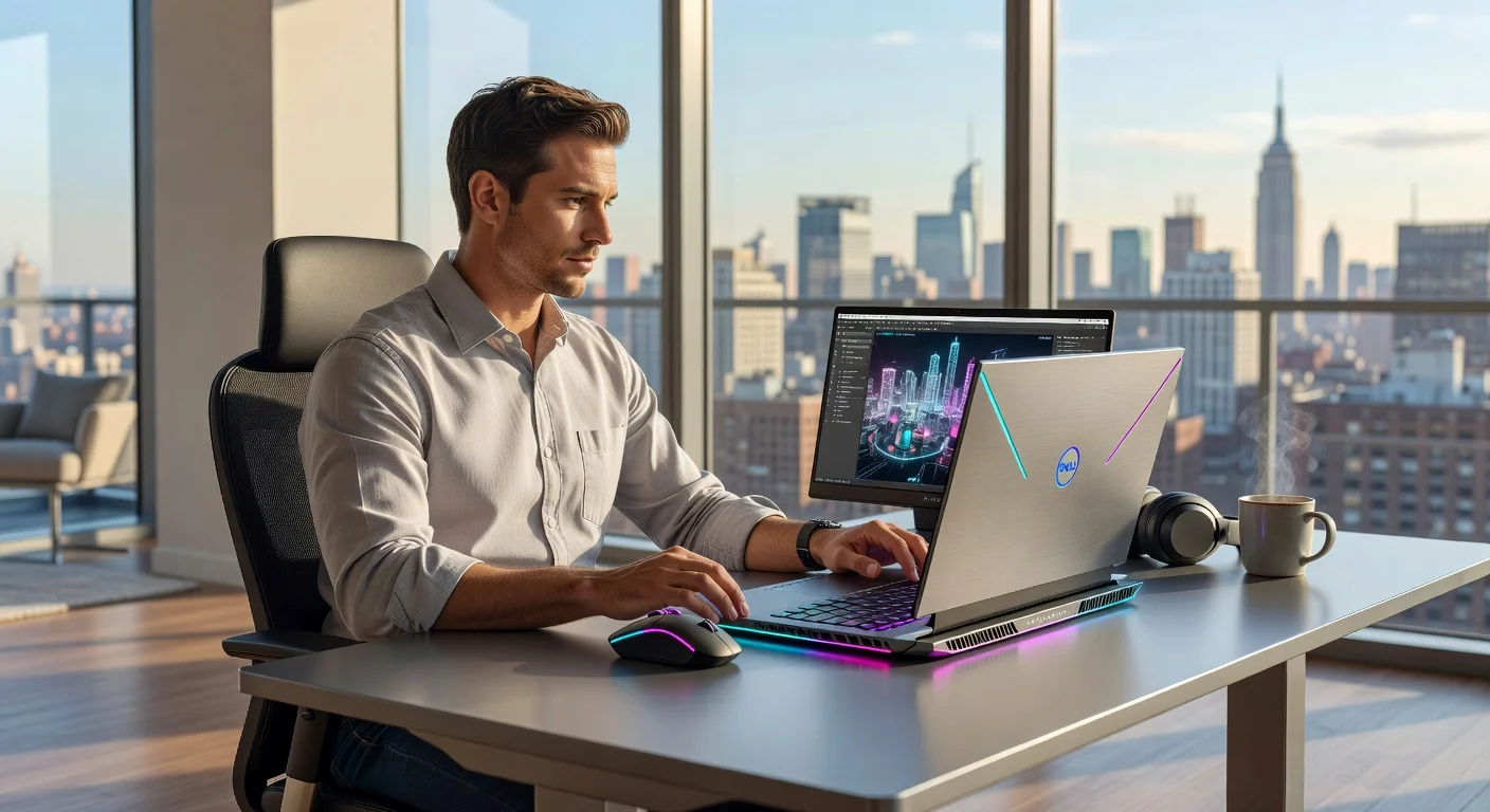 Dell Alienware m19 - detail closeup