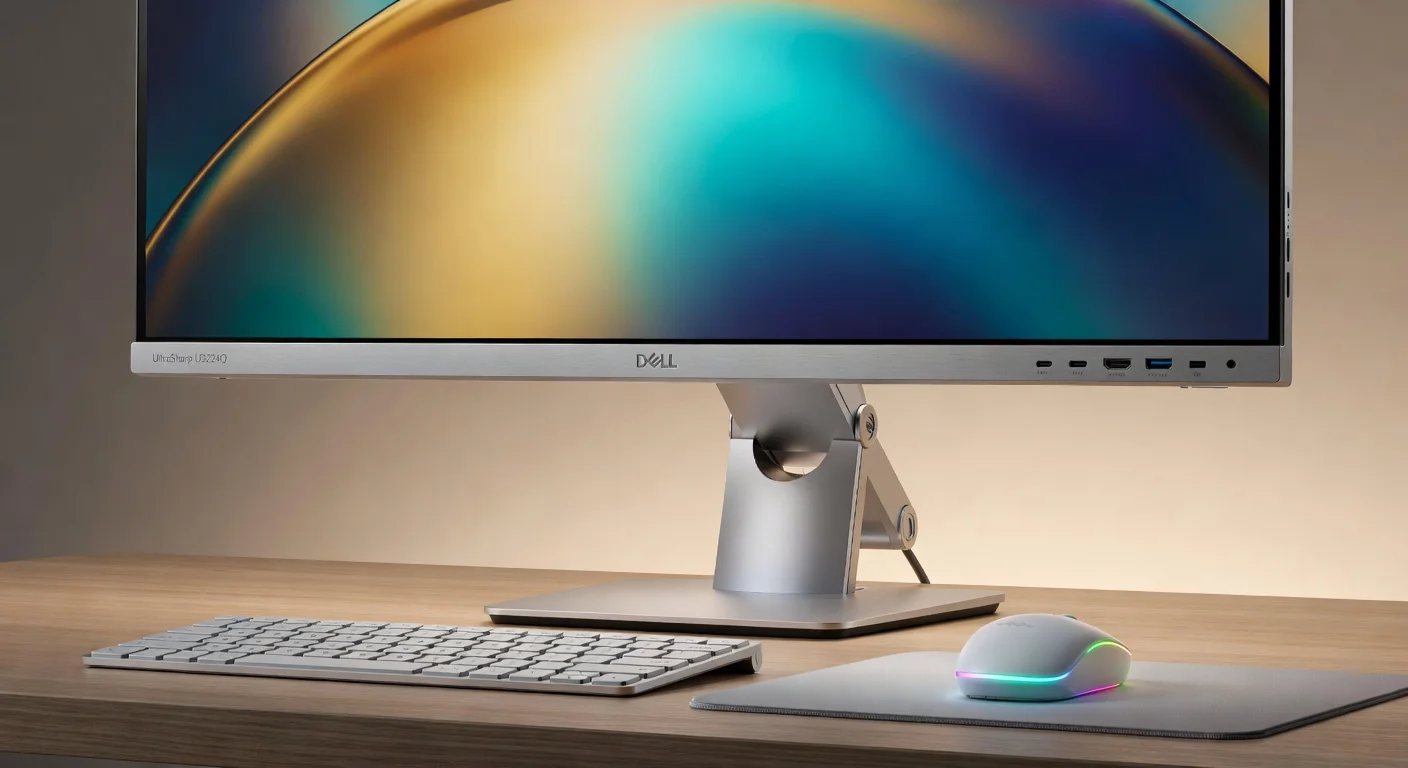 Dell UltraSharp U3224Q - detail closeup