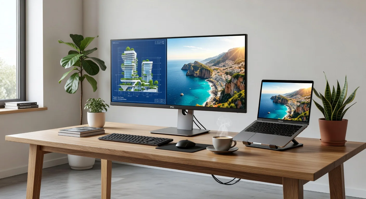 Dell UltraSharp U3224Q - in-use shot