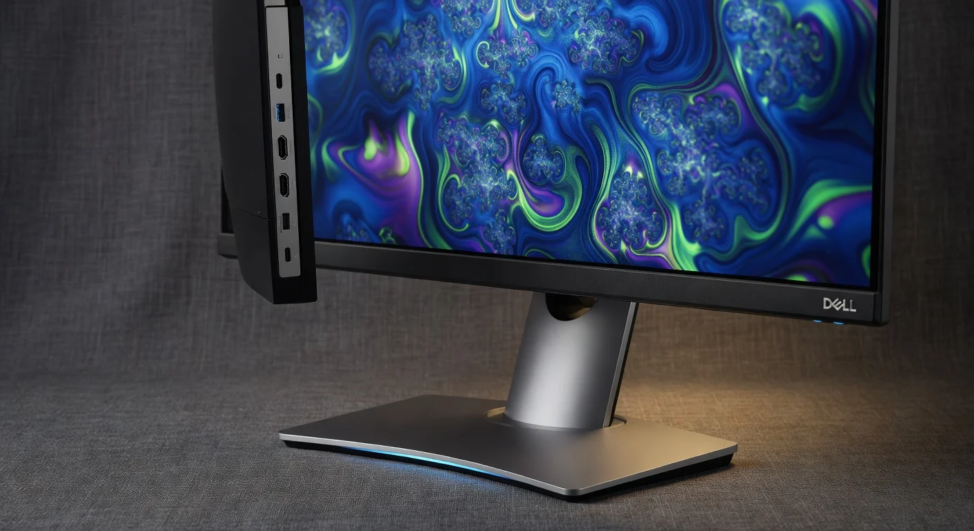 Dell UltraSharp U3225QE - detail closeup