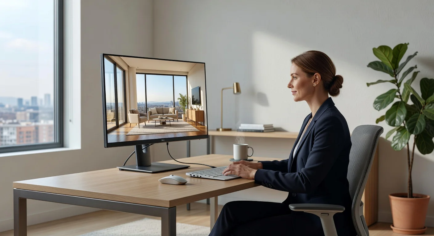 Dell UltraSharp U3225QE - in-use shot