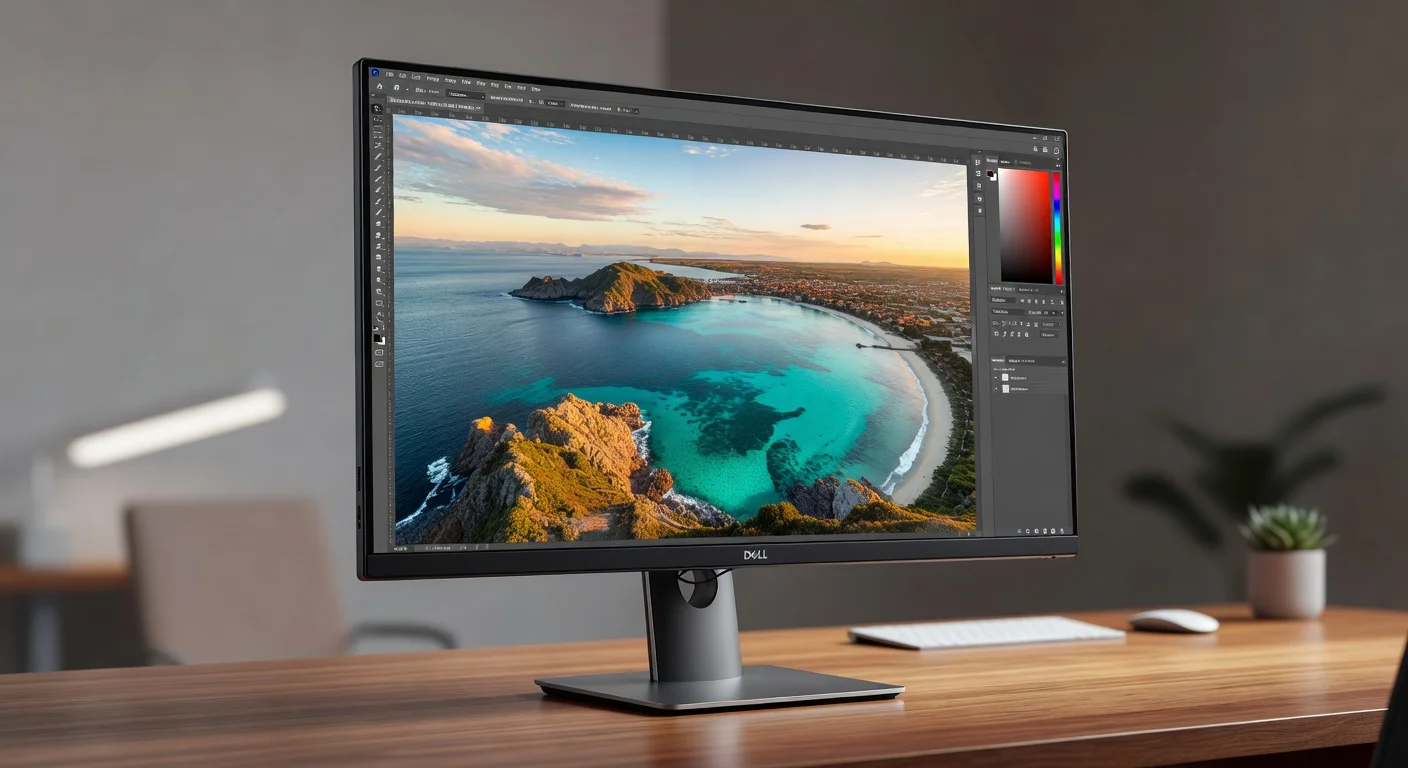 Dell UltraSharp U3227QE - side profile