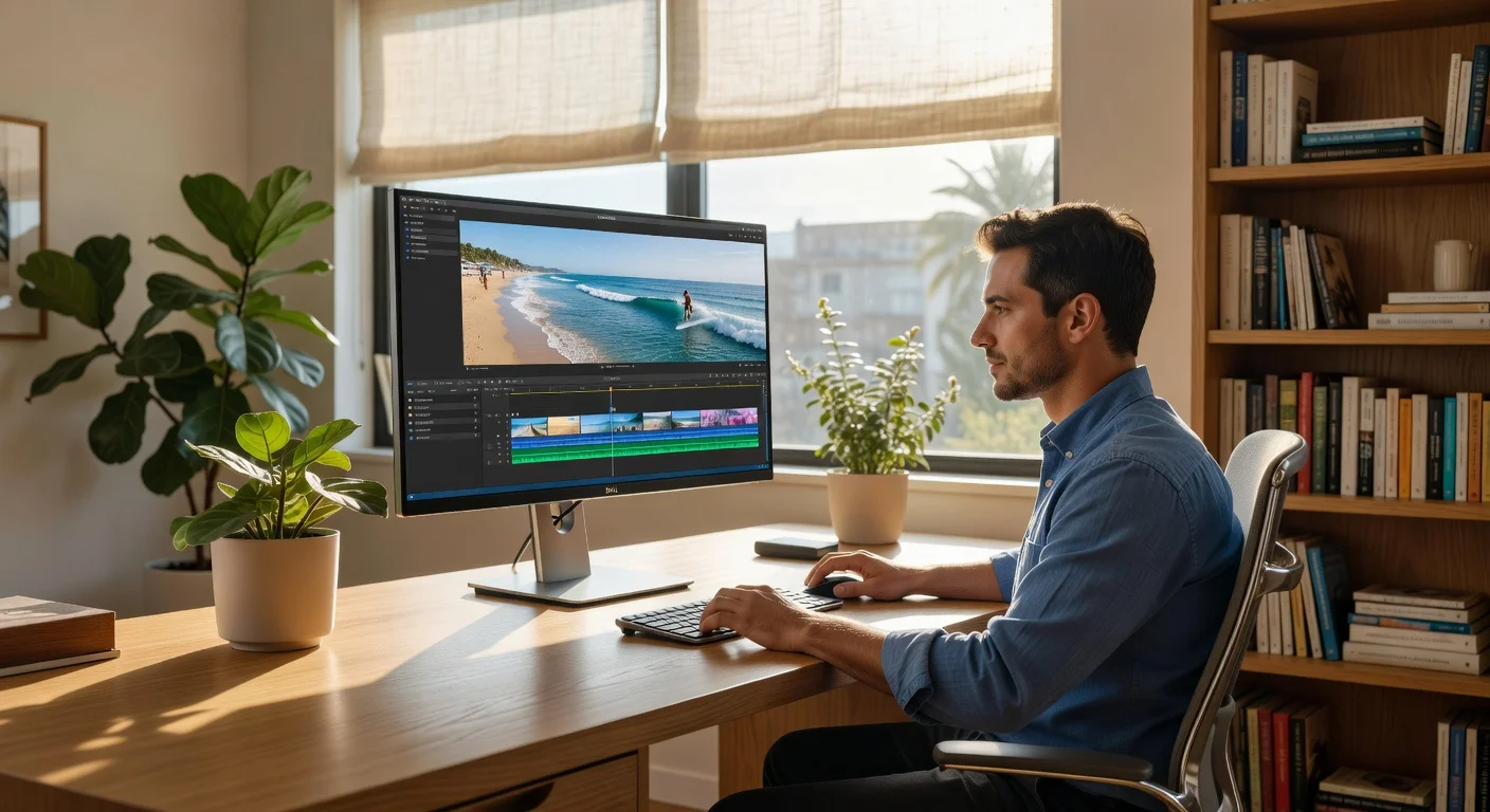 Dell UltraSharp U3227QE - in-use shot