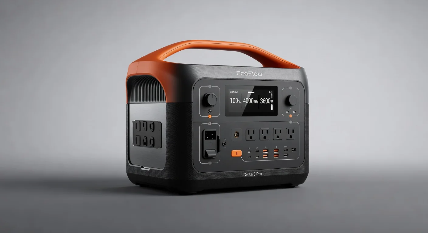 EcoFlow Delta 3 Pro - side profile