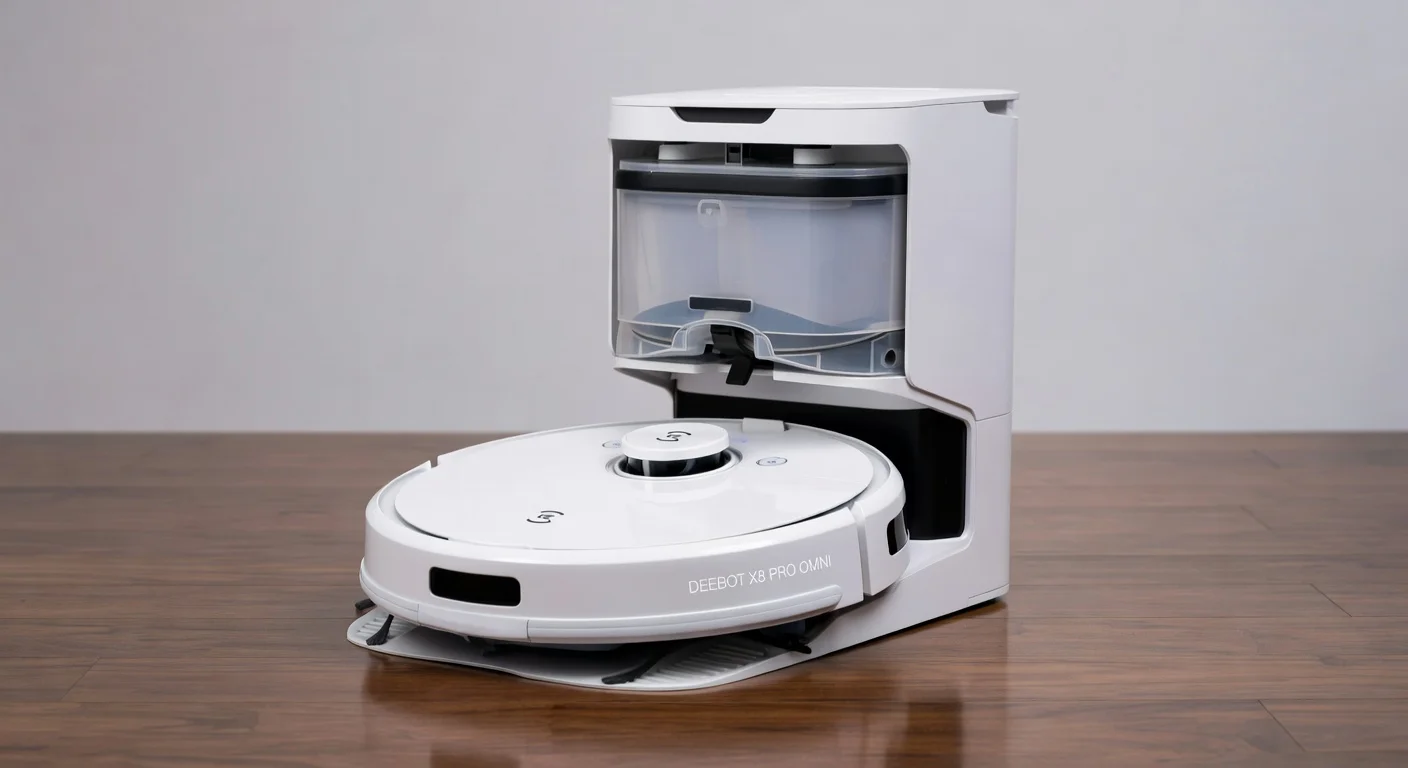 Ecovacs Deebot X8 Pro Omni - detail closeup