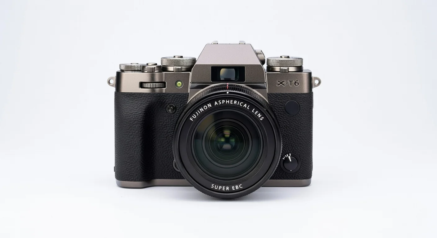 Fujifilm X-T6 - front design view Fujifilm X-T6 - front design view
