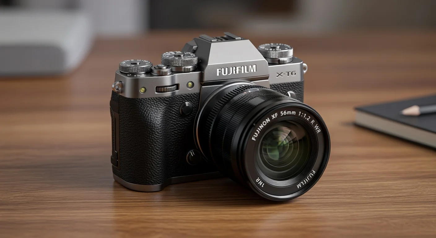 Fujifilm X-T6 - detail closeup Fujifilm X-T6 - detail closeup