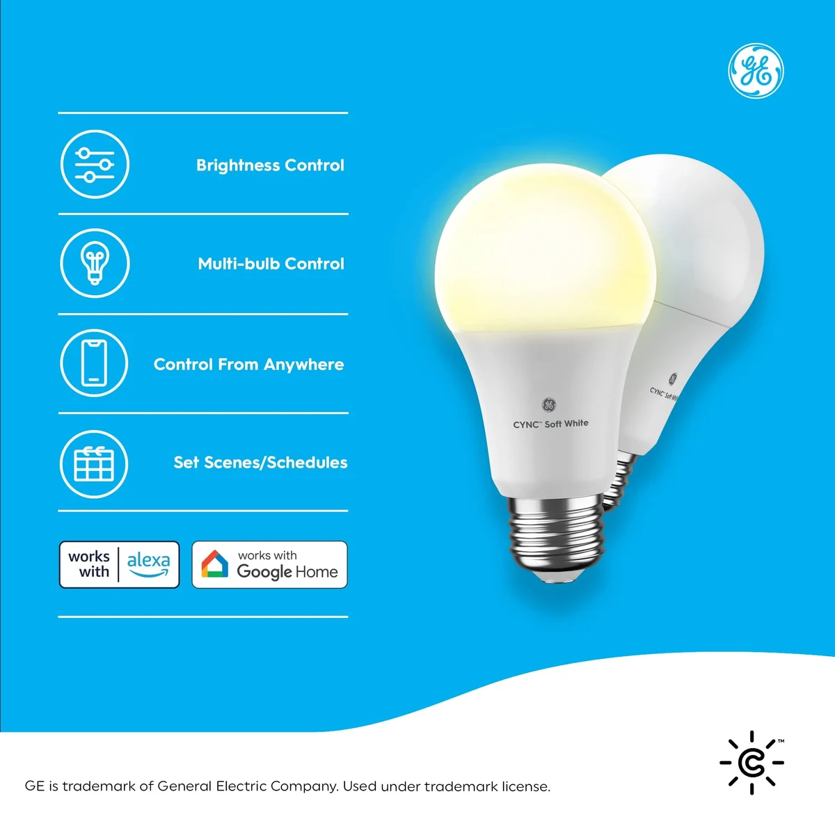 GE Cync A19 Smart LED Bulb — Amazon gallery image 1