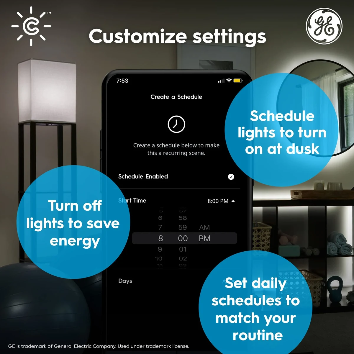 GE Cync A19 Smart LED Bulb — Amazon gallery image 2