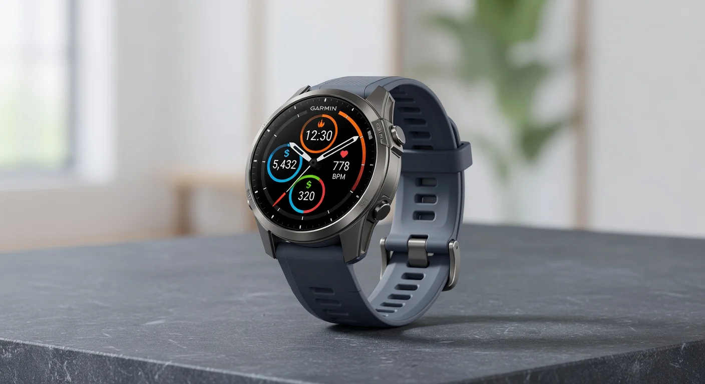 Garmin Forerunner 965 Gen 2 - side profile Garmin Forerunner 965 Gen 2 - side profile