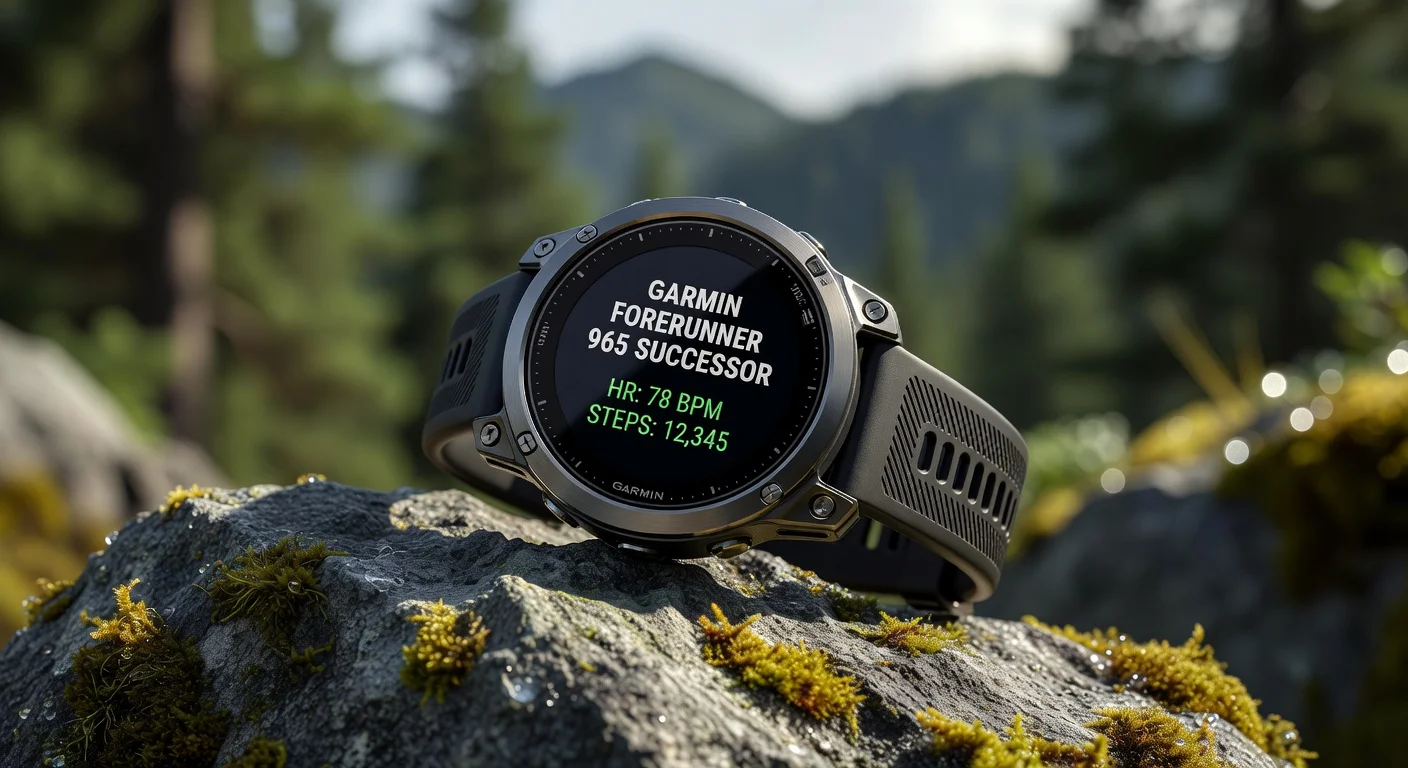 Garmin Forerunner 965 Successor - detail closeup