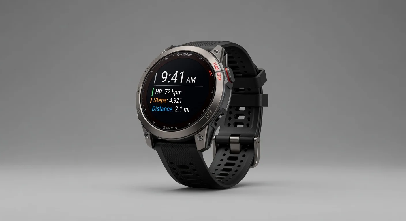 Garmin Forerunner 975 - side profile