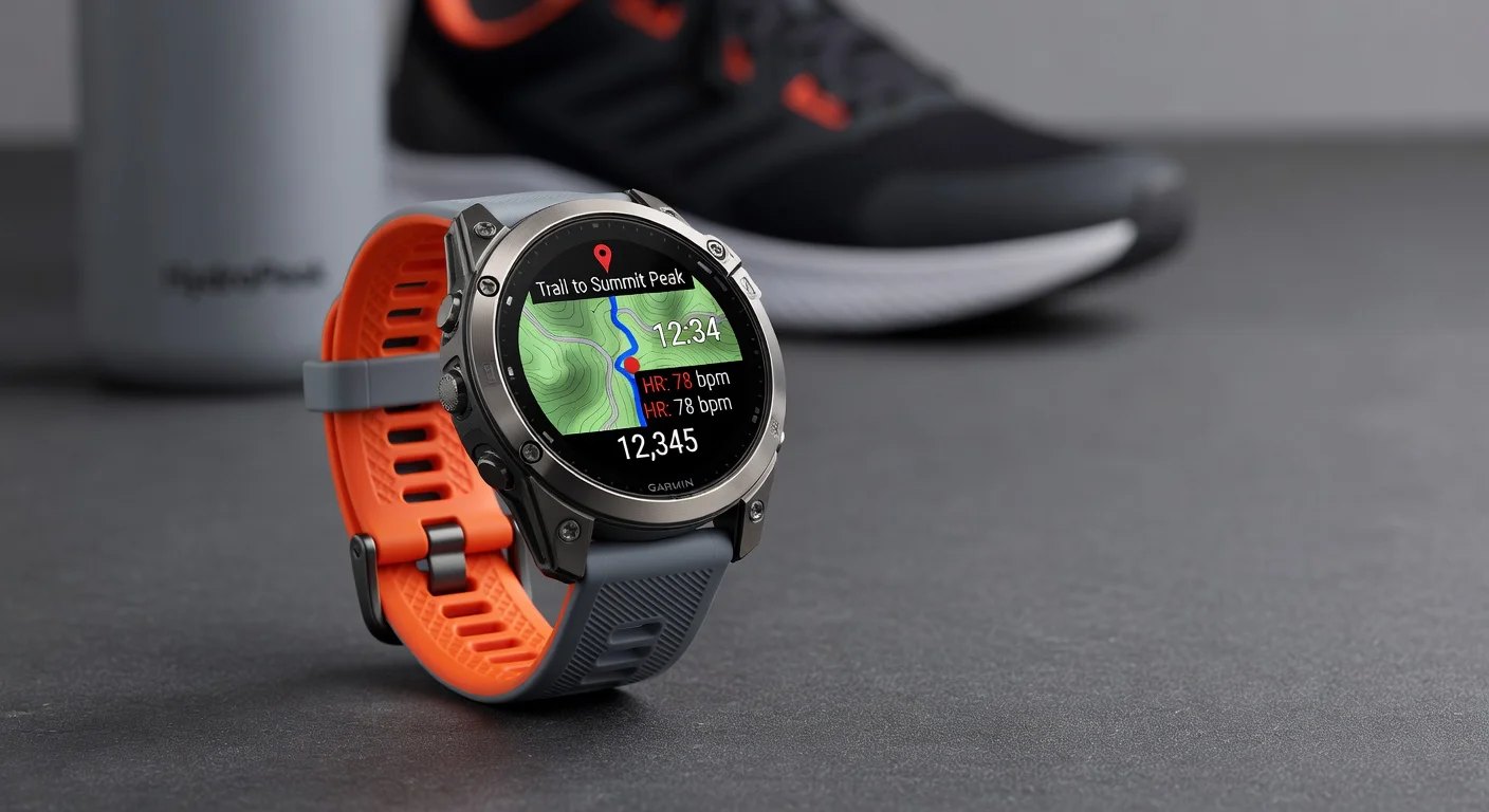 Garmin Forerunner 975 - detail closeup
