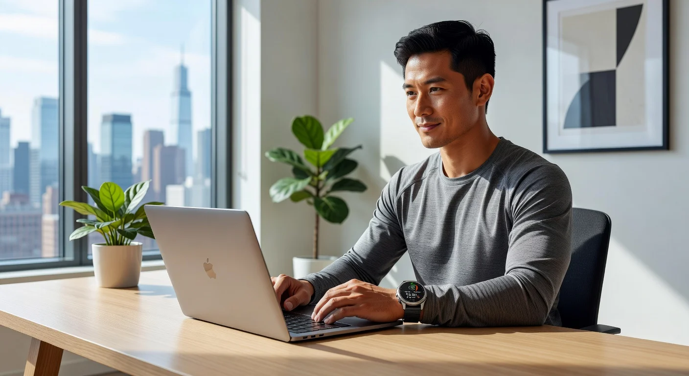 Garmin Forerunner 975 - in-use shot