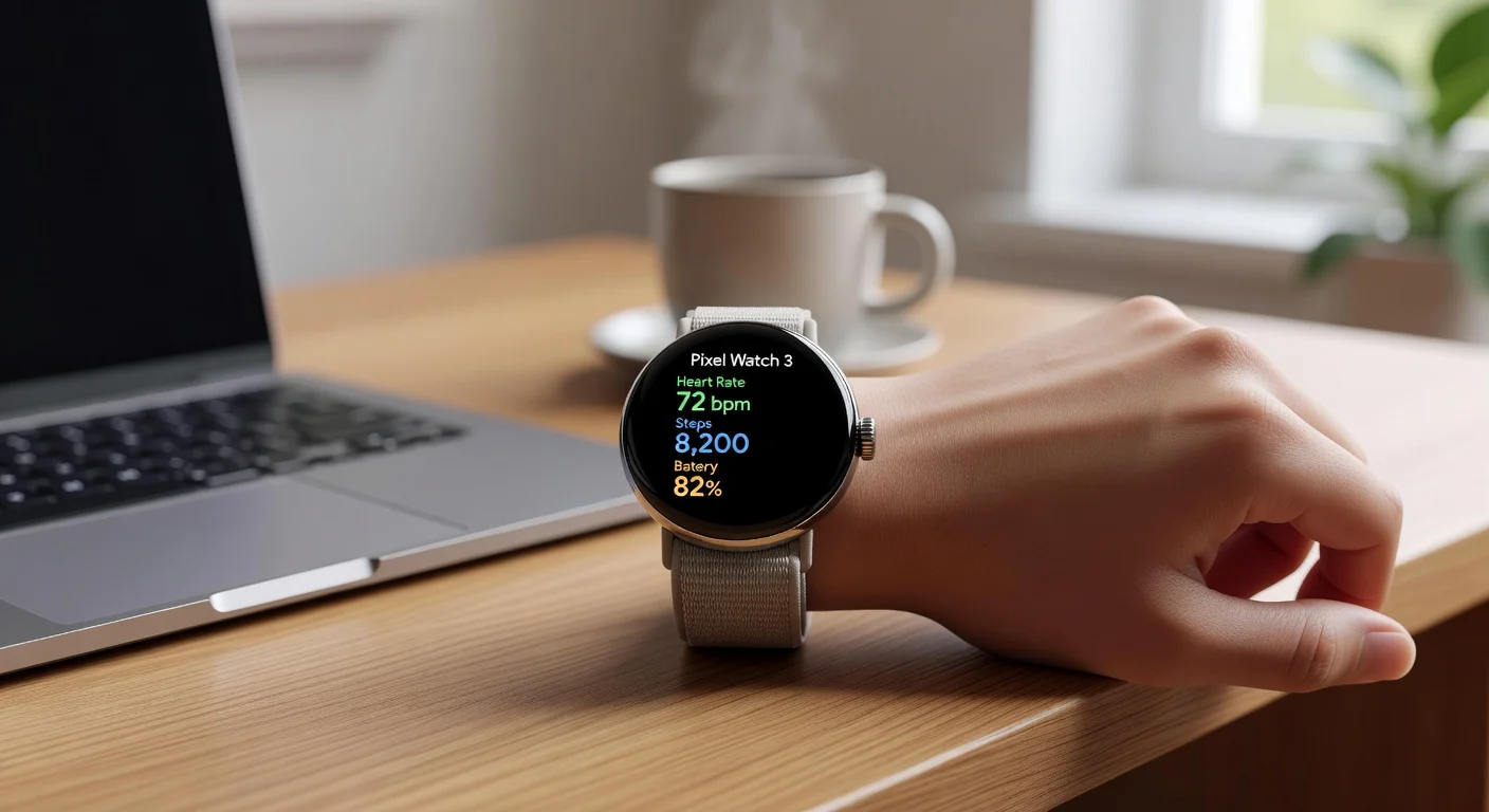 Google Pixel Watch 3 - in-use shot