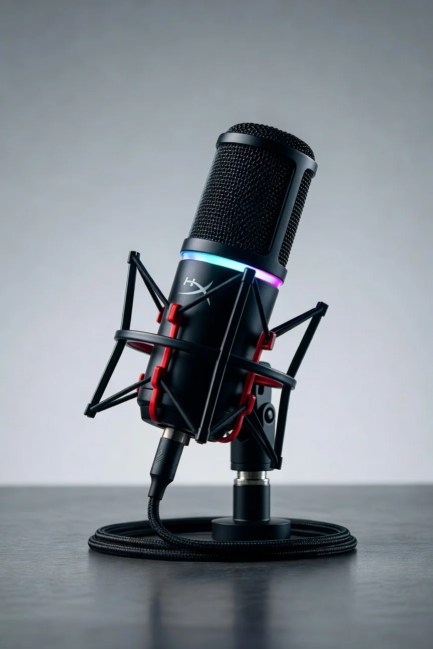 HyperX QuadCast S - detail closeup