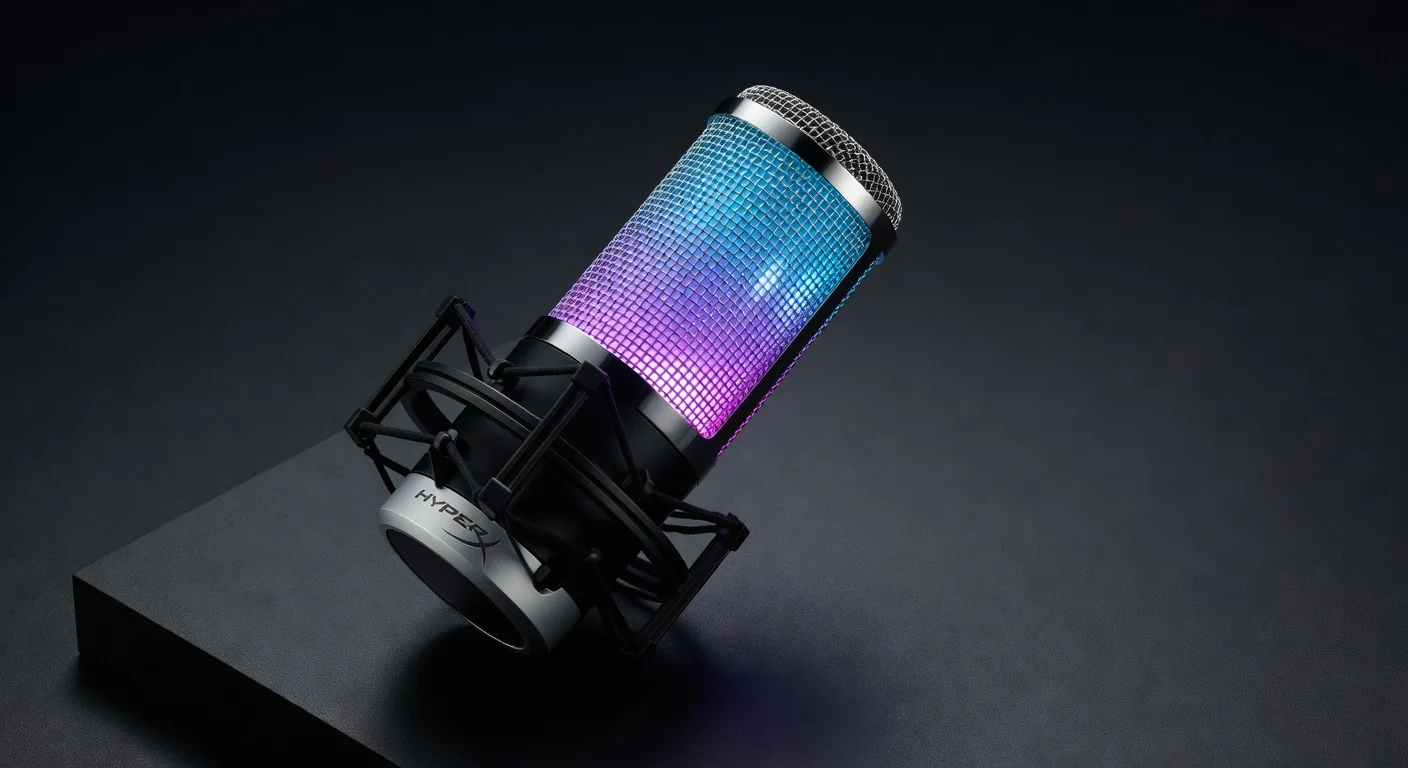 HyperX QuadCast S - in-use shot