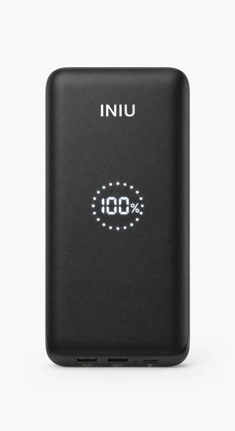 INIU Portable Charger 10000mAh - front design view INIU Portable Charger 10000mAh - front design view
