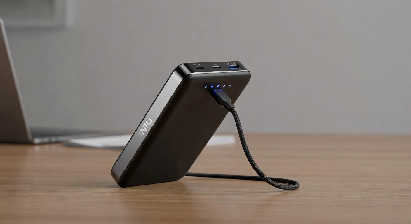 INIU Portable Charger 10000mAh - side profile