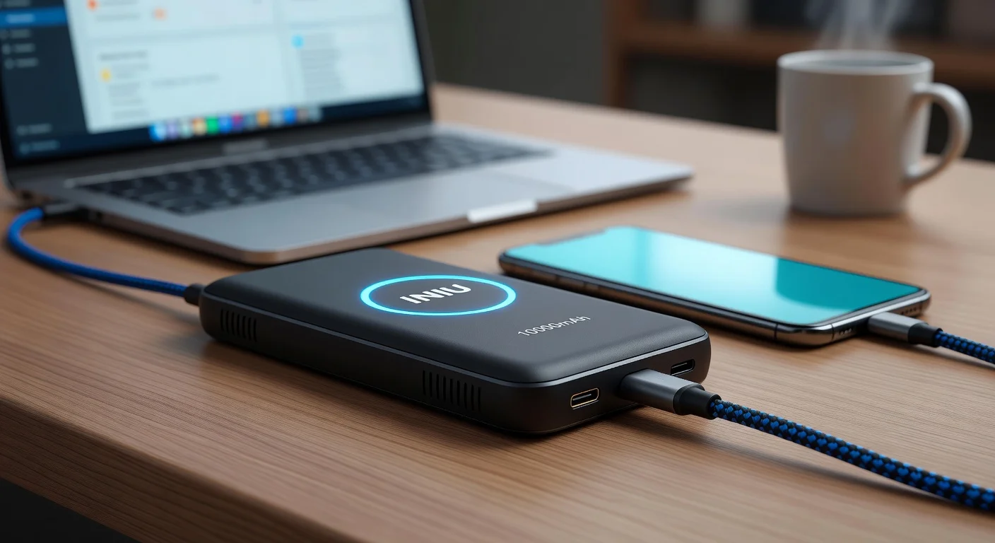 INIU Portable Charger 10000mAh - detail closeup