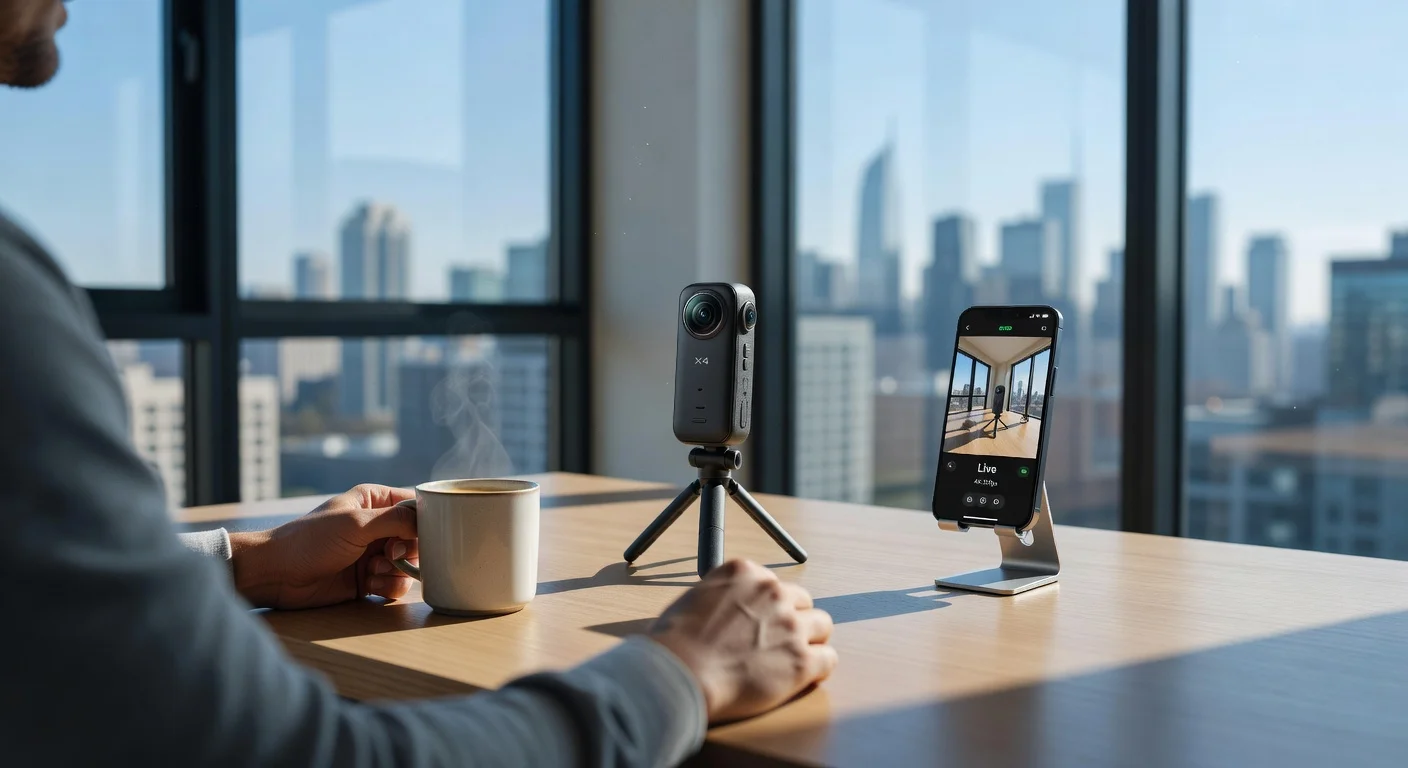 Insta360 X4 - in-use shot Insta360 X4 - in-use shot