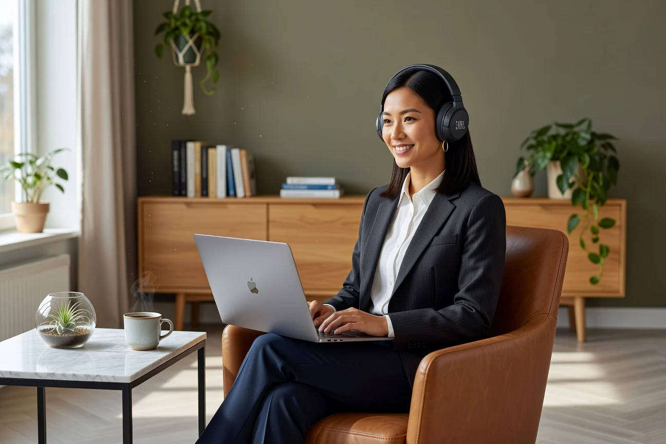 JBL Live 460NC - in-use shot