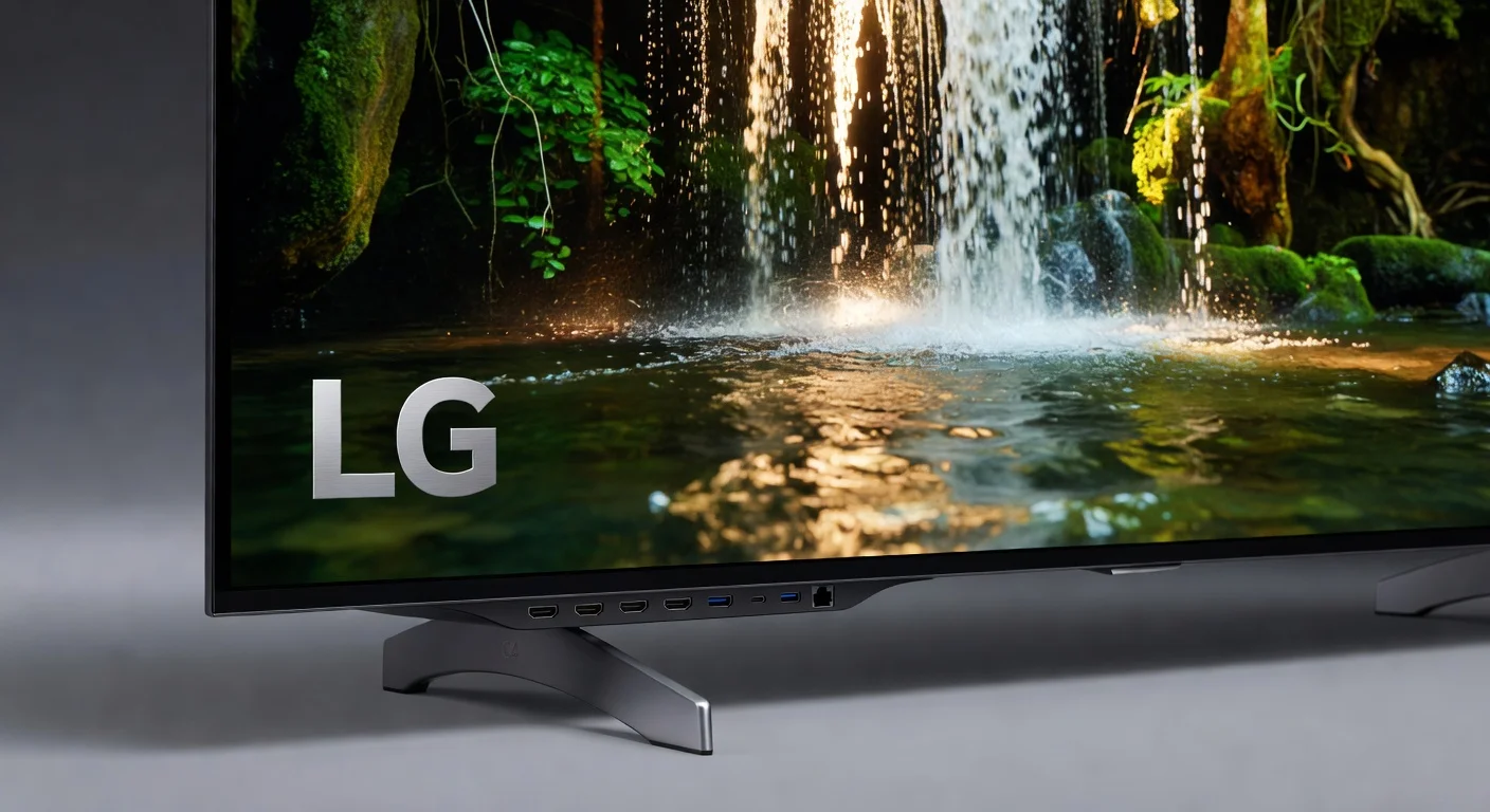 LG C4 OLED Evo 4K TV - detail closeup