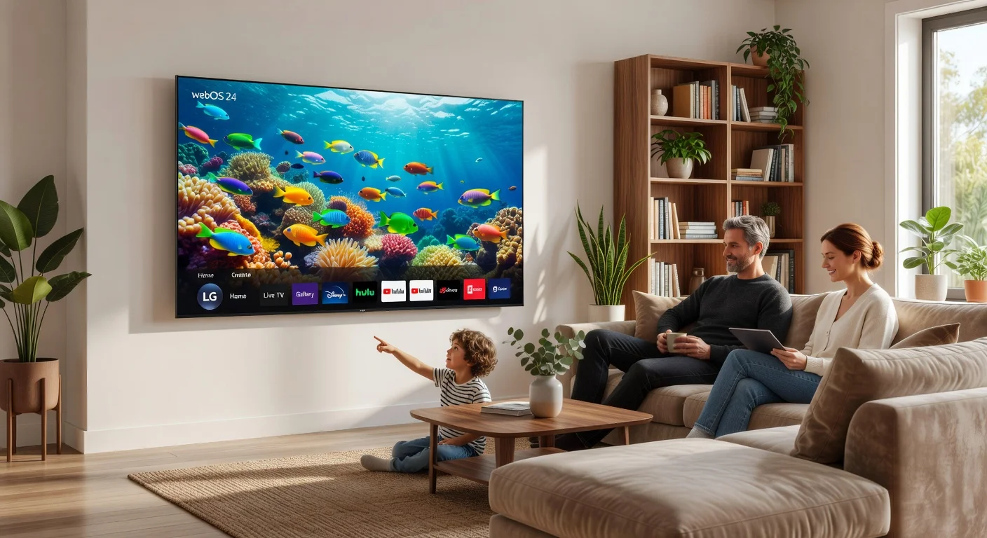 LG C4 OLED Evo 4K TV - in-use shot