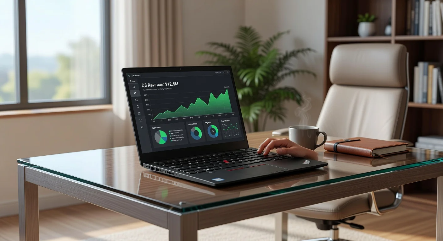 Lenovo ThinkPad X1 Carbon Gen 14 - in-use shot