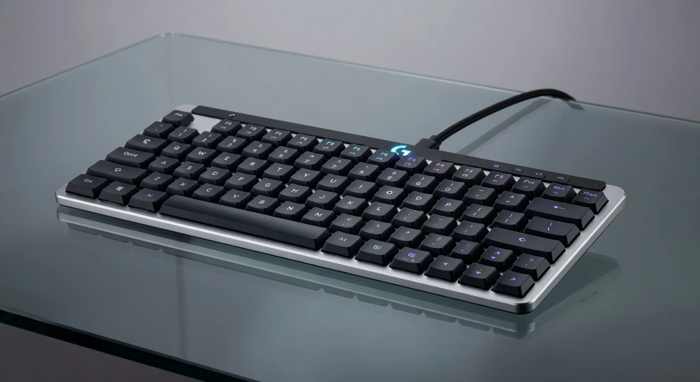 Logitech G515 TKL Wireless Keyboard - side profile