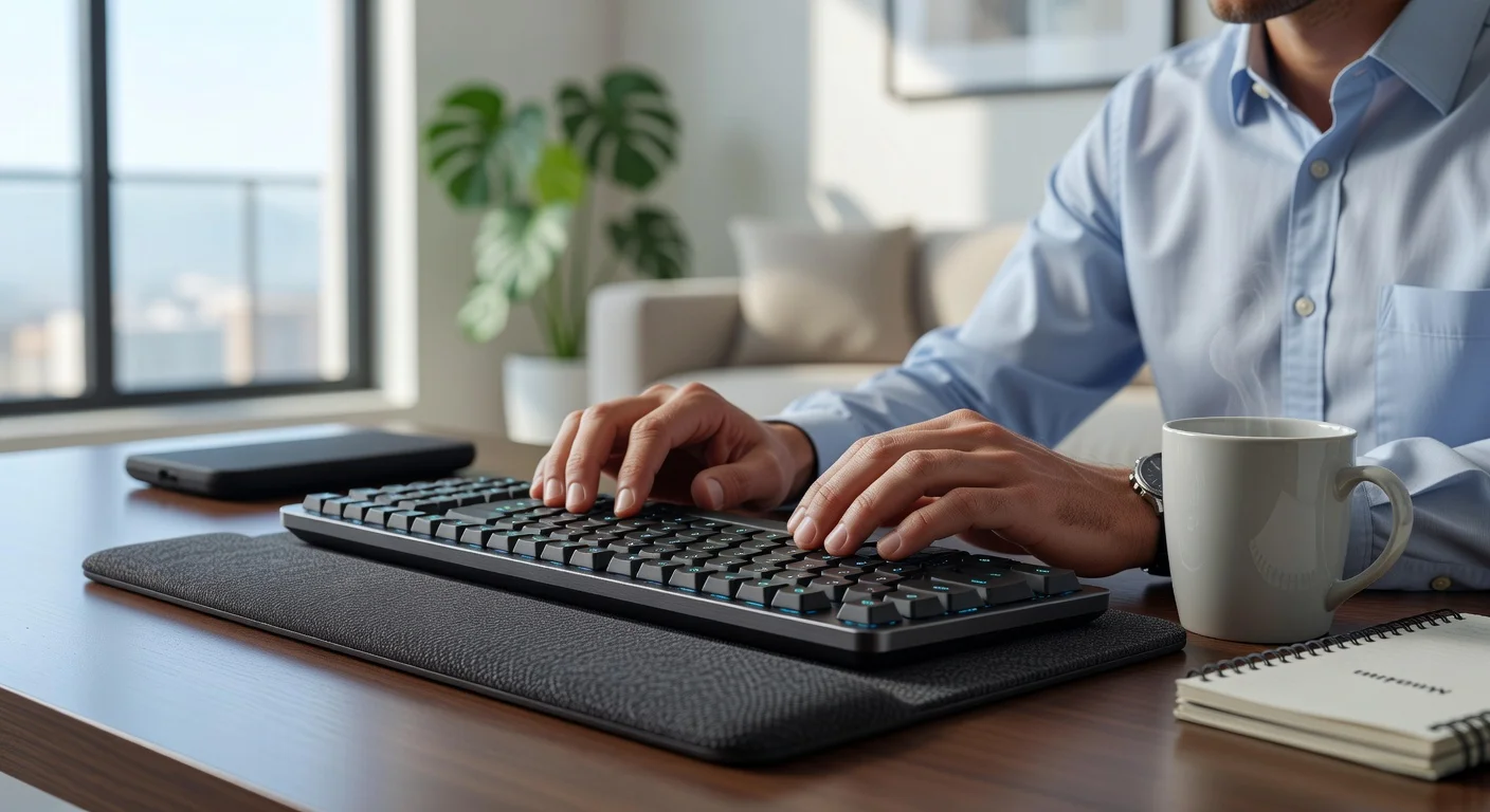 Logitech G515 TKL Wireless Keyboard - in-use shot Logitech G515 TKL Wireless Keyboard - in-use shot