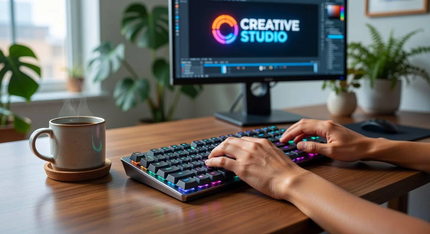 Logitech G515 TKL Wireless Keyboard - in-use shot Logitech G515 TKL Wireless Keyboard - in-use shot