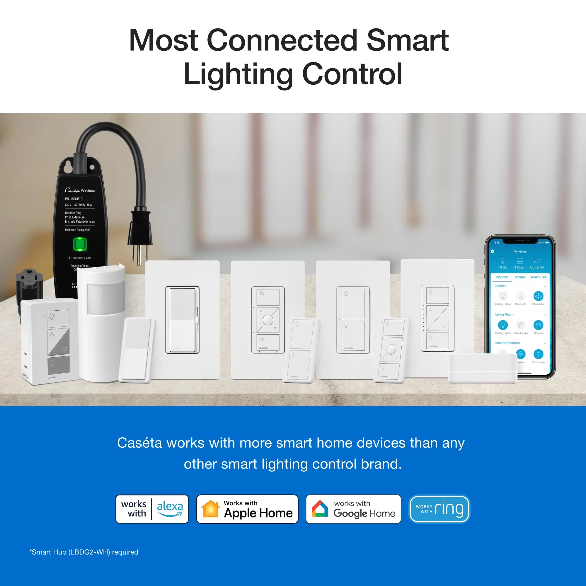 Lutron Caseta Smart Dimmer Switch — Amazon gallery image 2