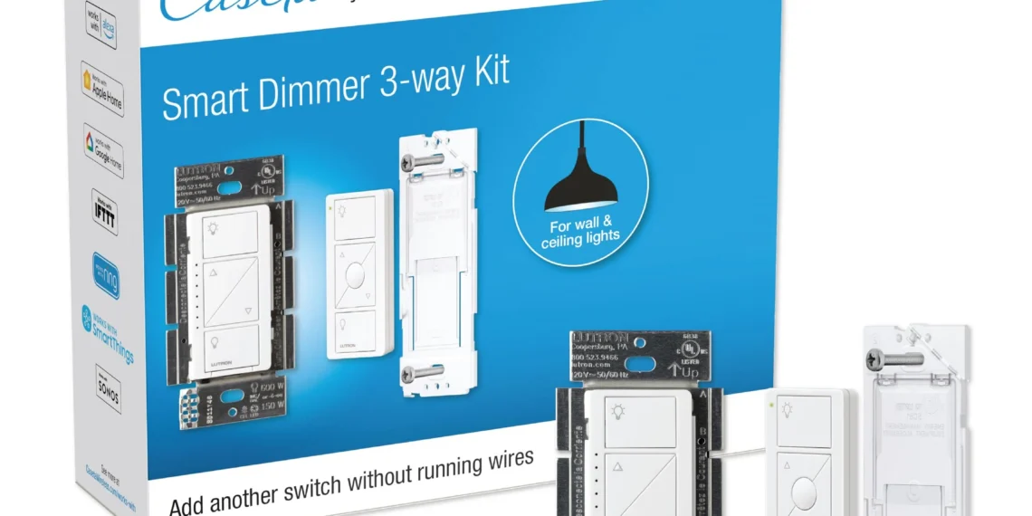Lutron Caseta Smart Dimmer Switch — official Amazon product image