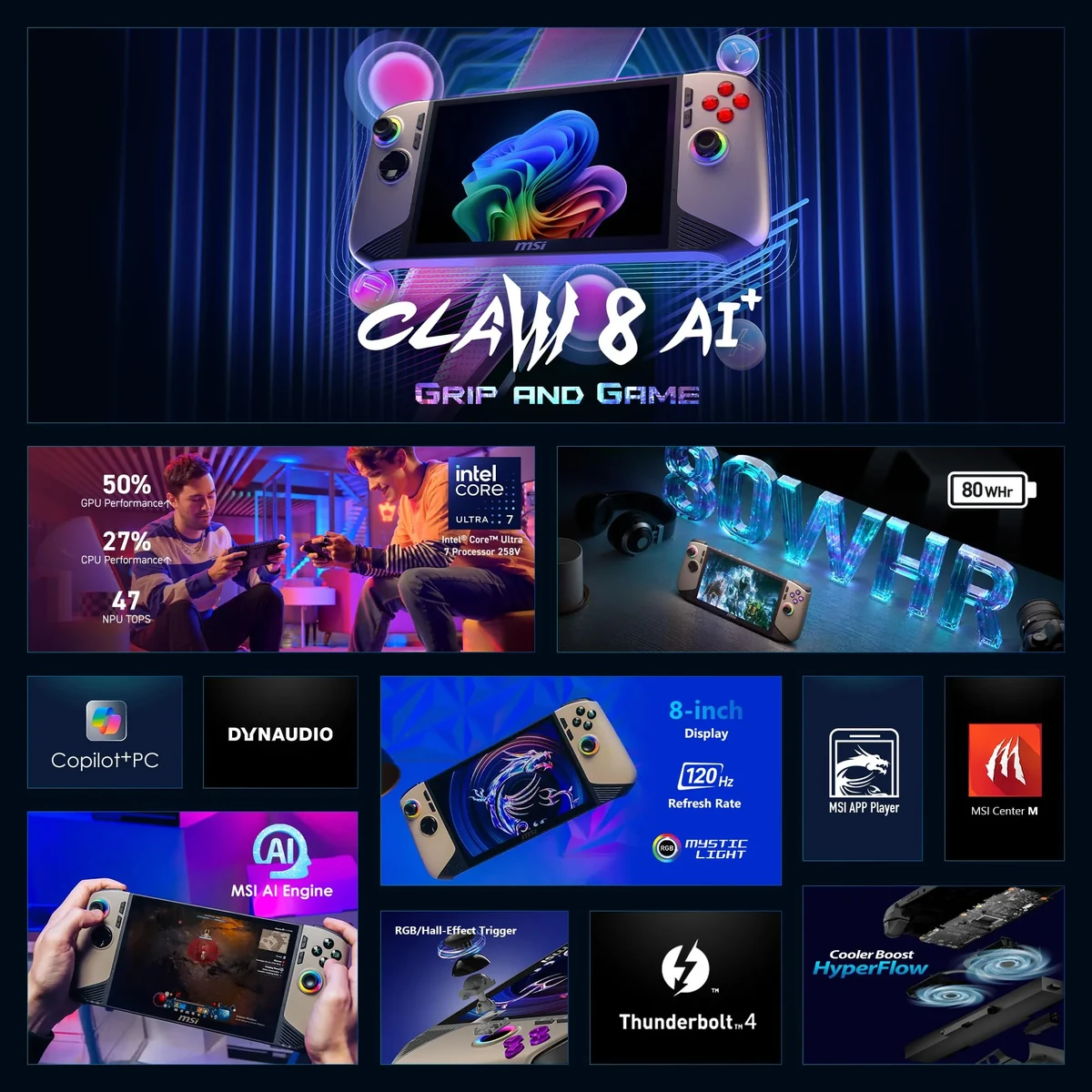 MSI Claw 8 AI+ — Amazon gallery image 1