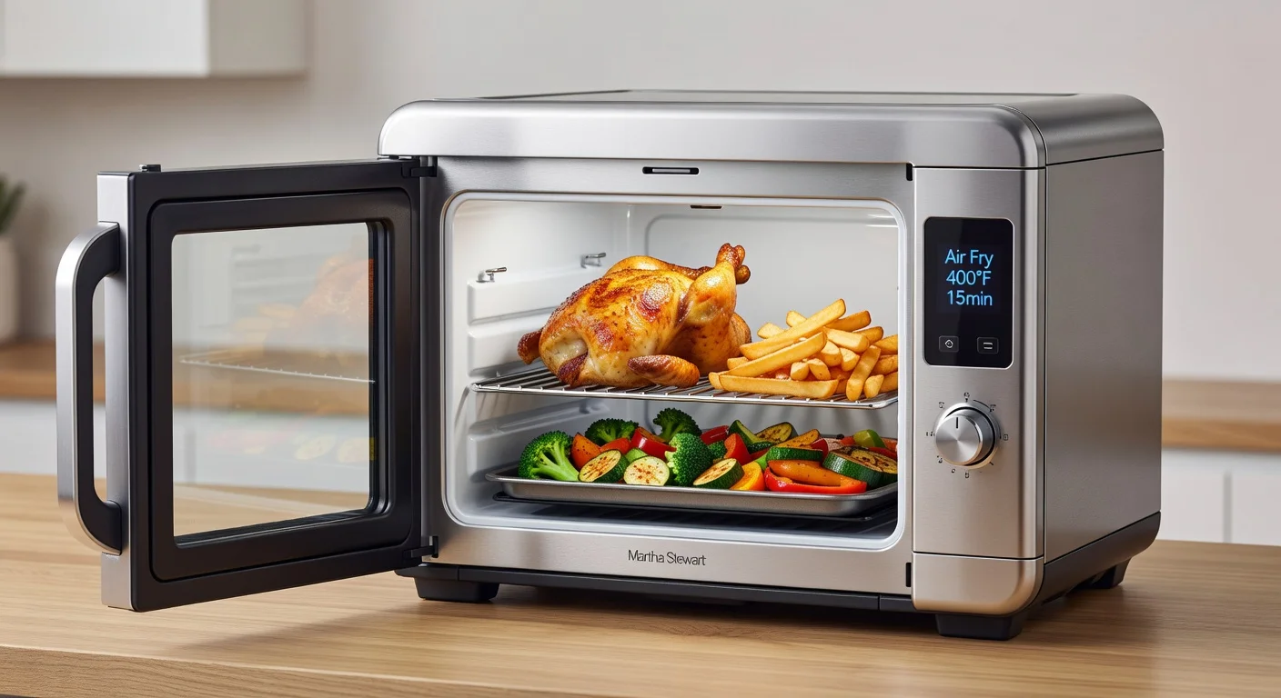 Martha Stewart French Door Air Fryer Oven - detail closeup